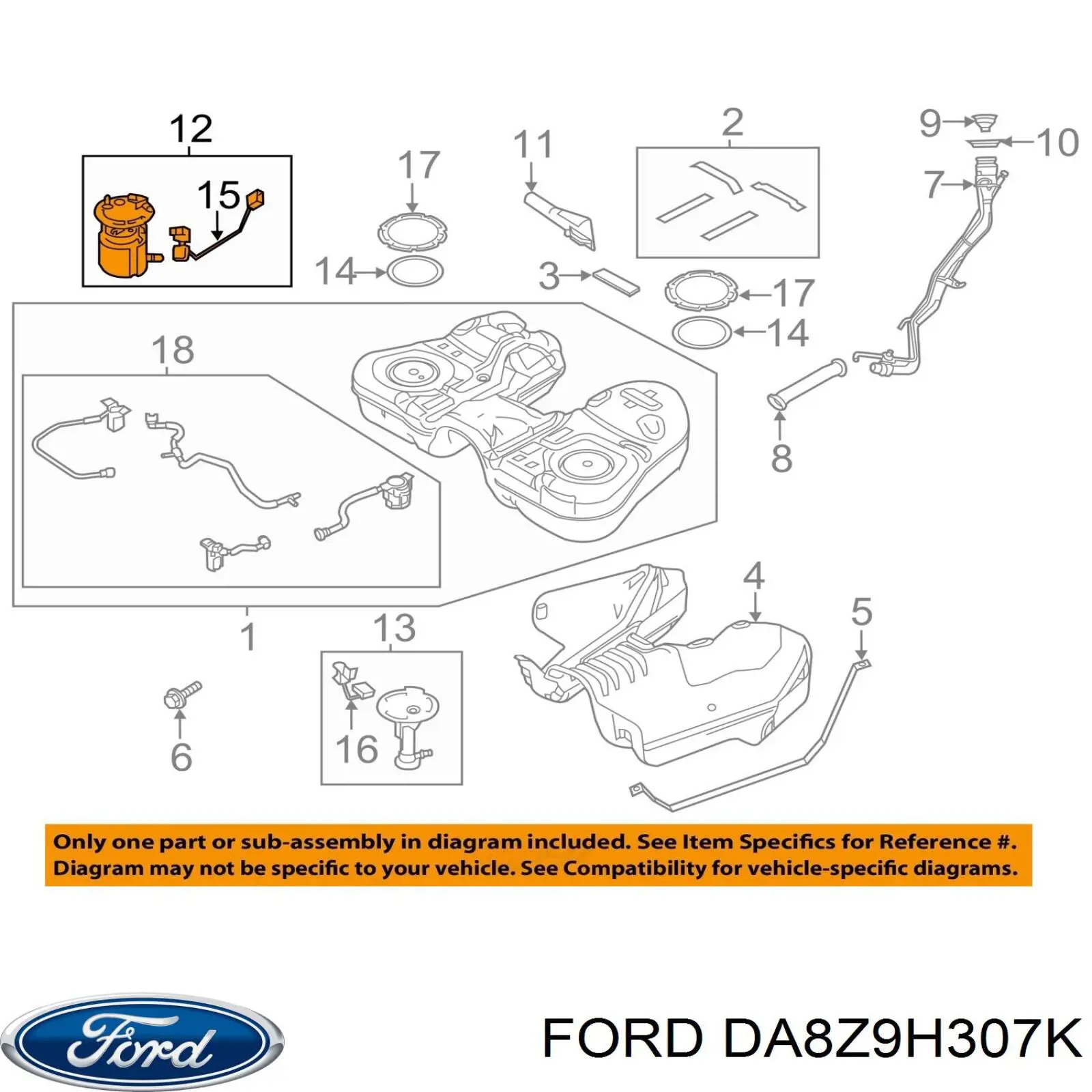 Модуль бензонасоса Ford PFS1028 цена, от 175.80 USD
