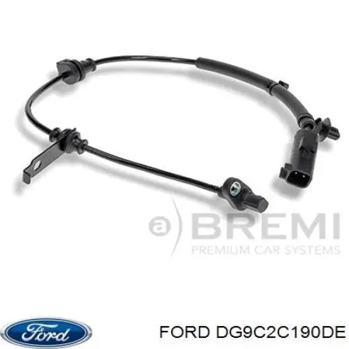 DG9C2C190DE Ford sensor abs traseiro