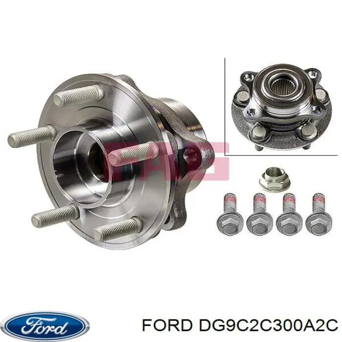 Ступица передняя DG9C2C300A2C Ford