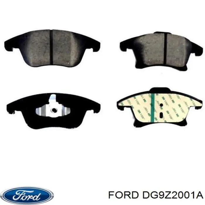 DG9Z2001A Ford sapatas do freio dianteiras de disco