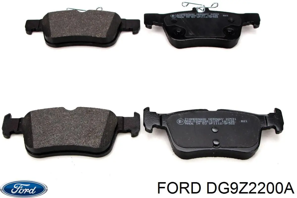 Купить DG9Z2200A Ford Колодки тормозные задние, дисковые