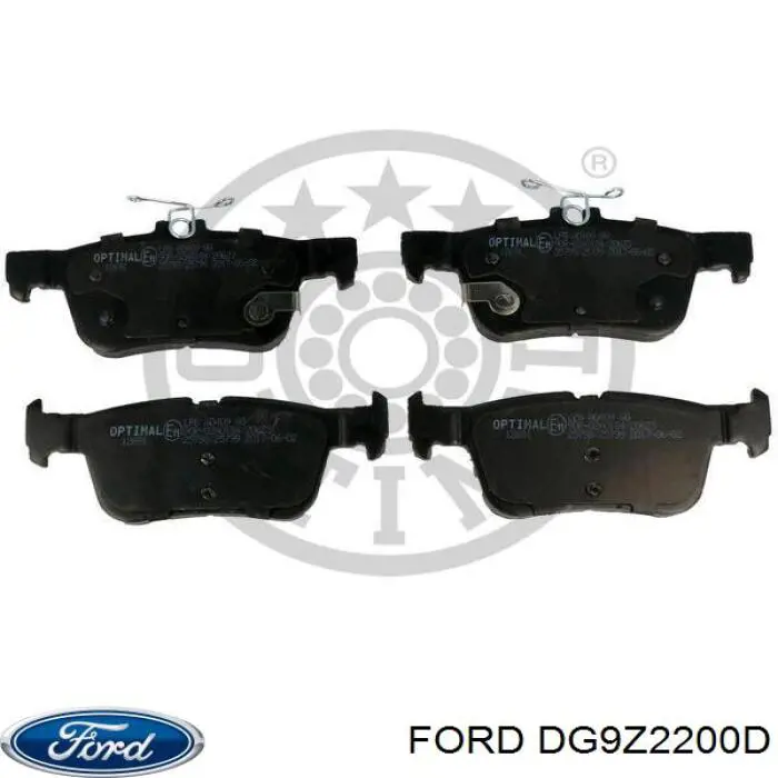 Задние тормозные колодки DG9Z2200N Ford