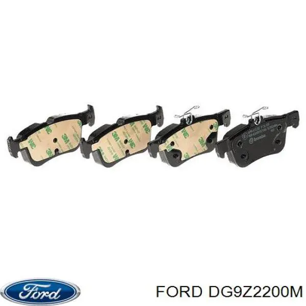 Задние тормозные колодки DG9Z2200M Ford