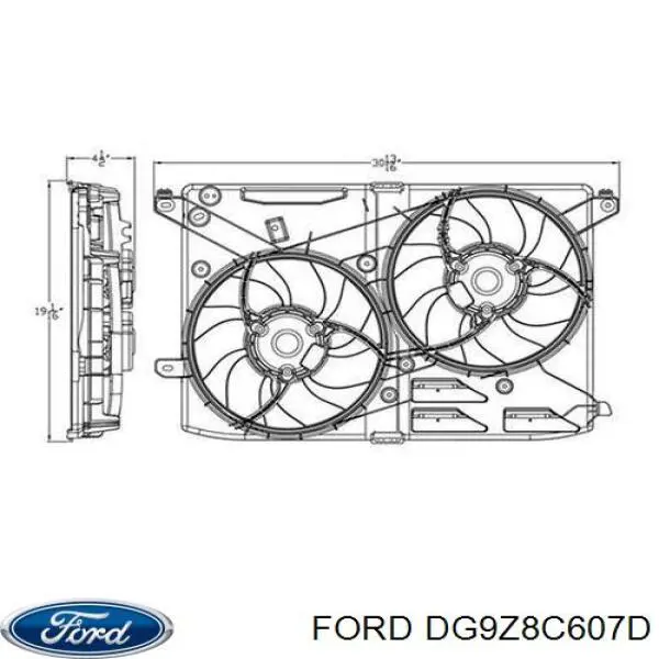 Диффузор радиатора охлаждения в сборе с мотором и крыльчаткой Ford 2207369 цена, от 68.79 USD