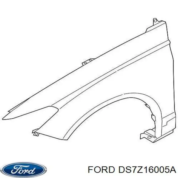 Крыло переднее правое Ford DS7Z16005A