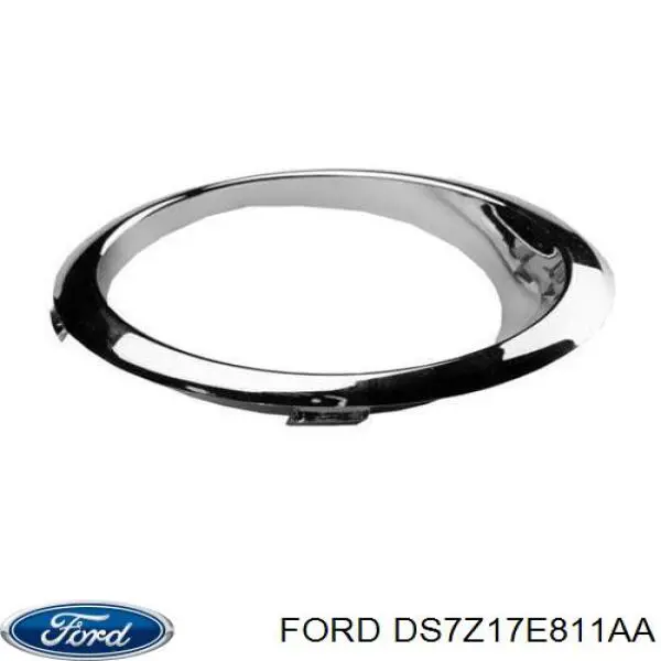 Ободок (окантовка) фары противотуманной левой на Ford Fusion 