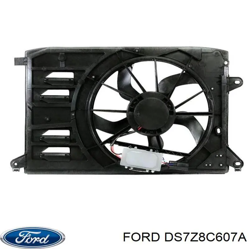 DS7Z8C607A Ford Диффузор радиатора охлаждения в сборе с мотором