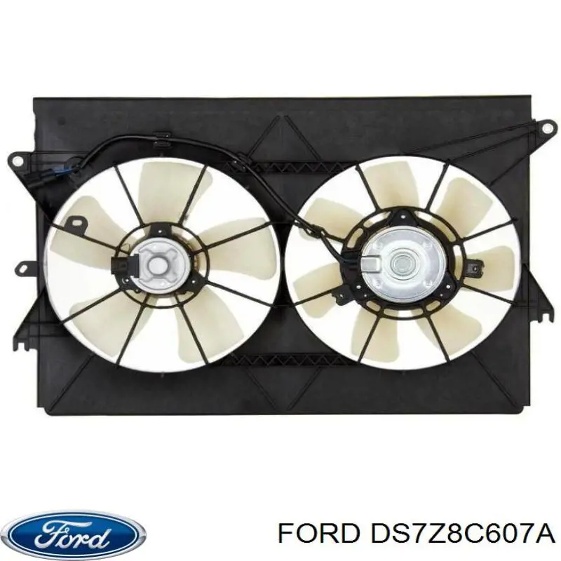 Диффузор радиатора охлаждения в сборе с мотором и крыльчаткой Ford DS7Z8C607A цена, от 35.78 USD