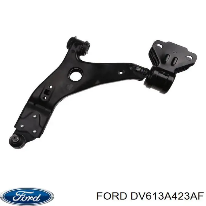 DV61-3A423-AF Ford braço oscilante inferior direito de suspensão dianteira