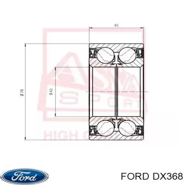 Подшипник ступицы DX368 Ford