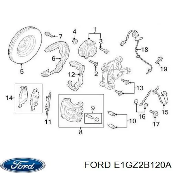 Тормозной суппорт Ford BRCF326 цена, от 16.56 USD