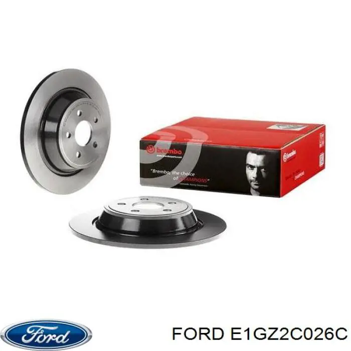 E1GZ2C026C Ford диск тормозной задний