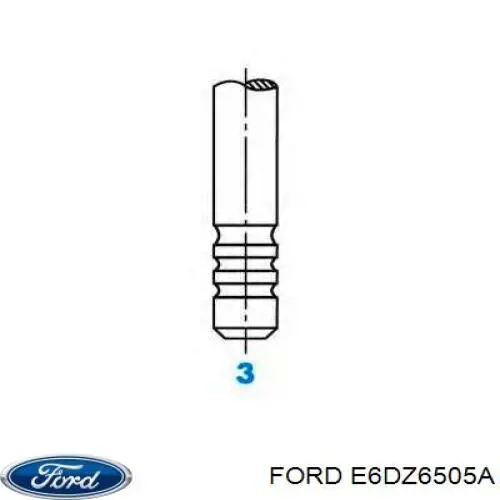 Клапан выпускной на Ford Tempo GL 