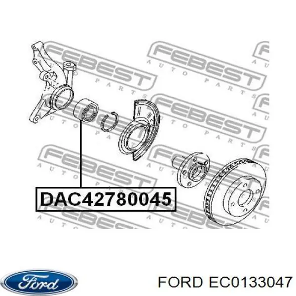 Подшипник ступицы EC0133047 Ford