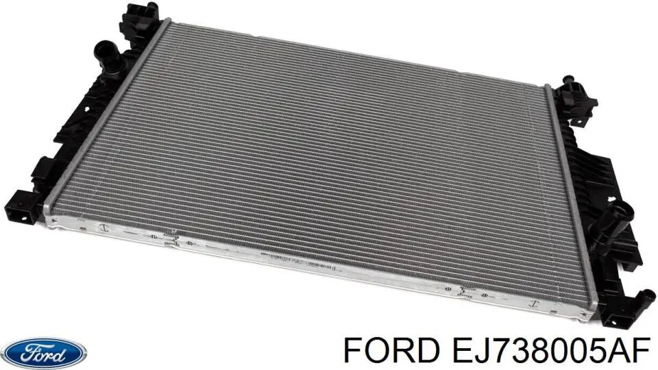 EJ738005AF Ford radiador de esfriamento de motor