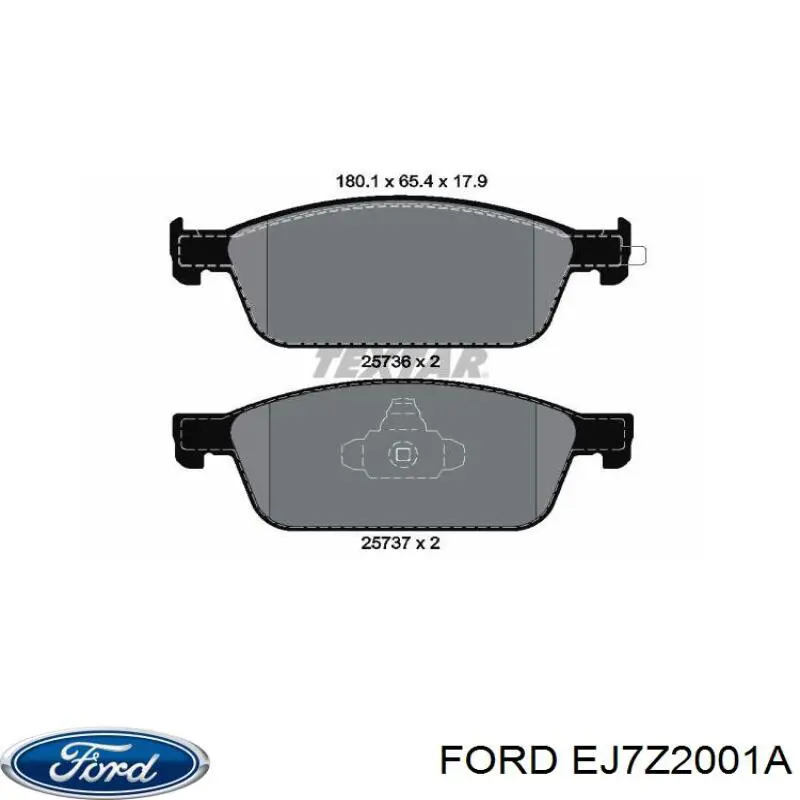 Колодки Ford EJ7Z2001B цена, от 71.14 USD