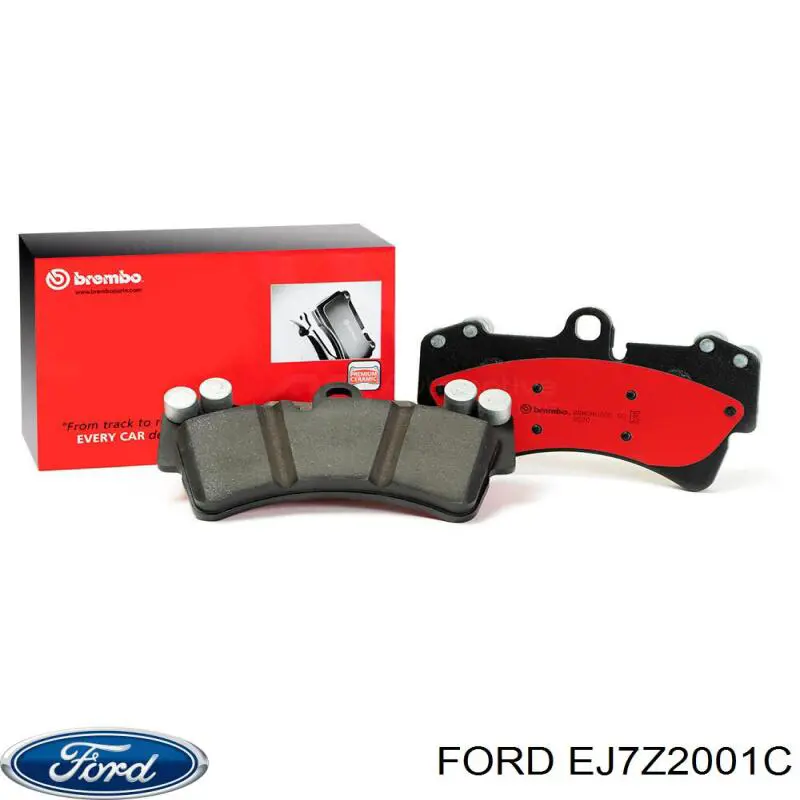 Передние тормозные колодки EJ7Z2001B Ford