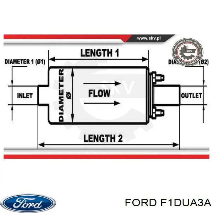 Элемент-турбинка топливного насоса F1DUA3A Ford