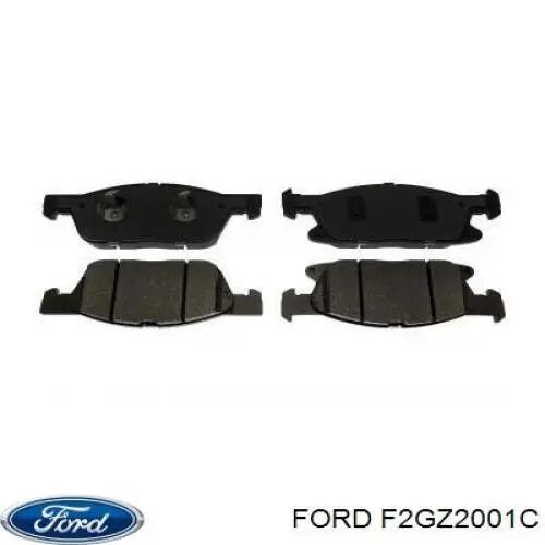 F2GZ2001C Ford sapatas do freio dianteiras de disco