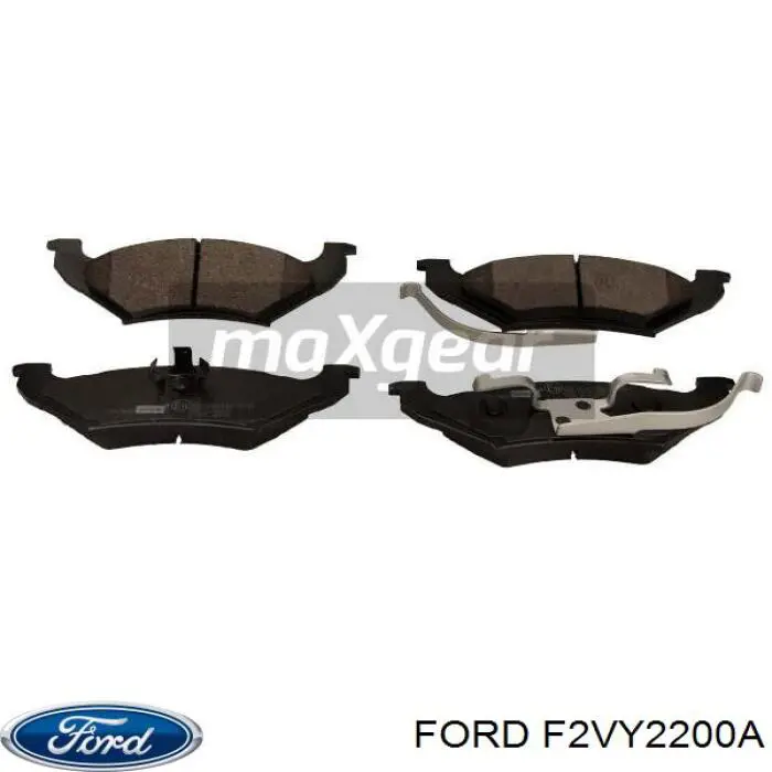 F2VY-2200-A Ford колодки тормозные задние дисковые