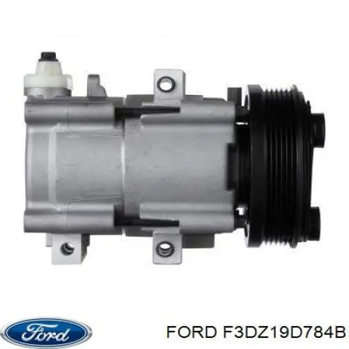 Купить F3DZ19D784B Ford Шкив компрессора кондиционера
