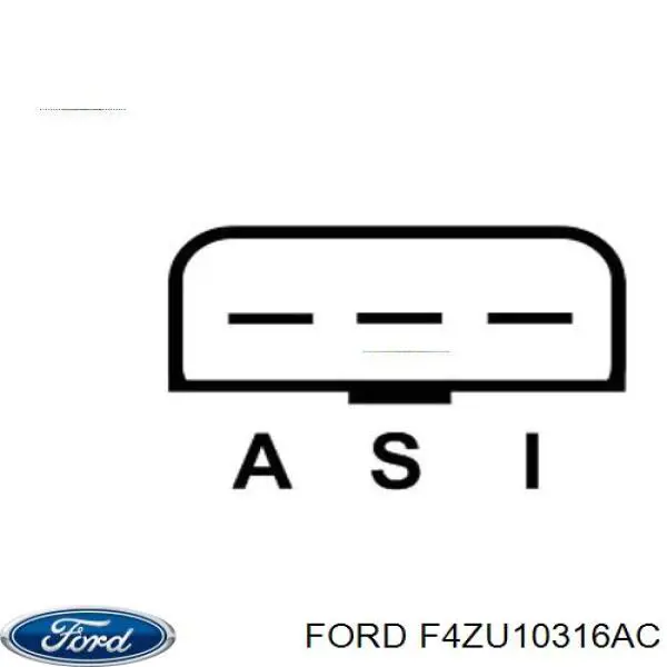 F4ZU10316AC Ford Реле-регулятор напряжения