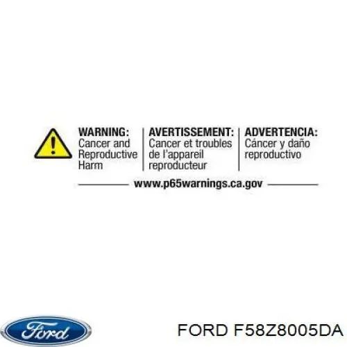 F58Z8005DA Ford Радиатор основной