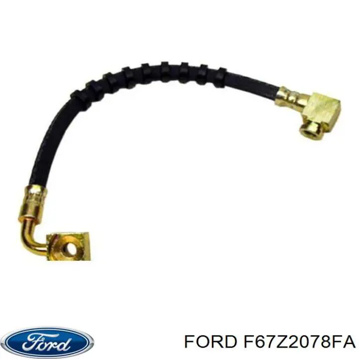 F67Z2078FA Ford Шланг тормозной передний правый