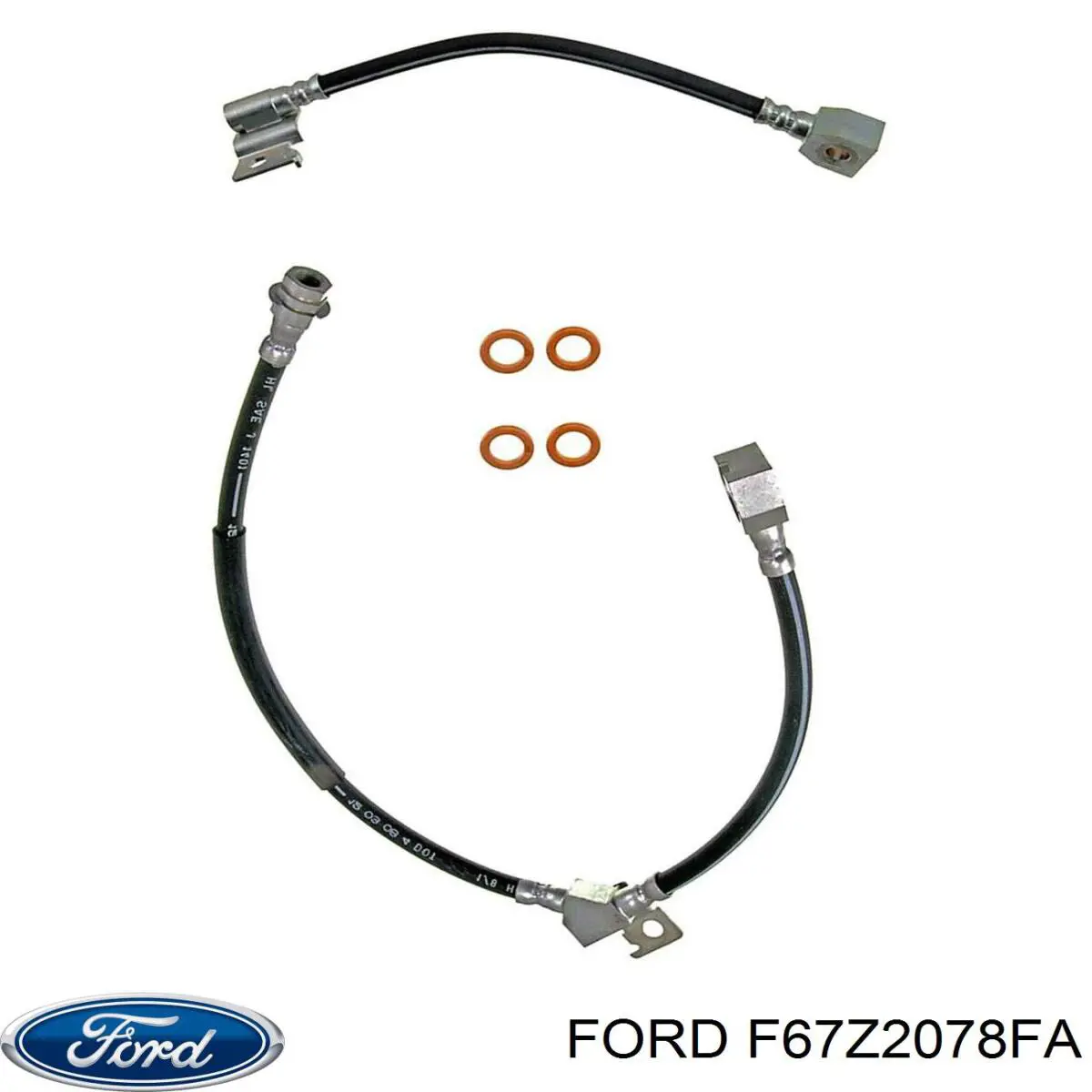 Купить F67Z2078FA Ford Шланг тормозной передний, правый