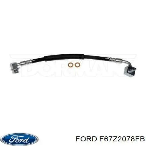 Купить F67Z2078FB Ford Шланг тормозной передний левый