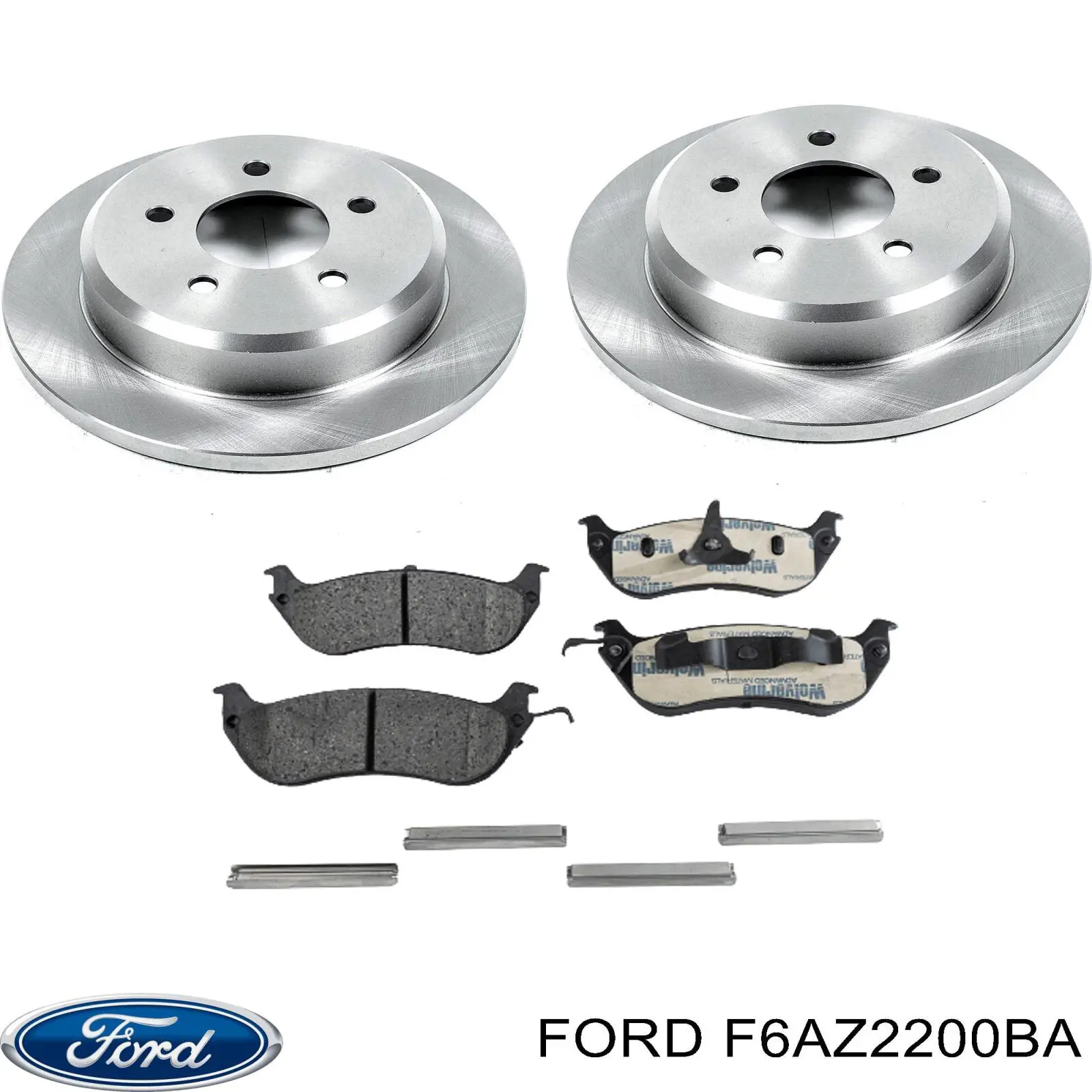 Задние тормозные колодки F6AZ2200BA Ford