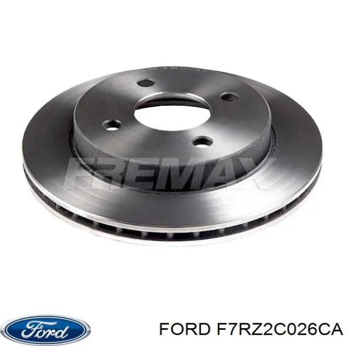 F7RZ2C026CA Ford диск тормозной задний