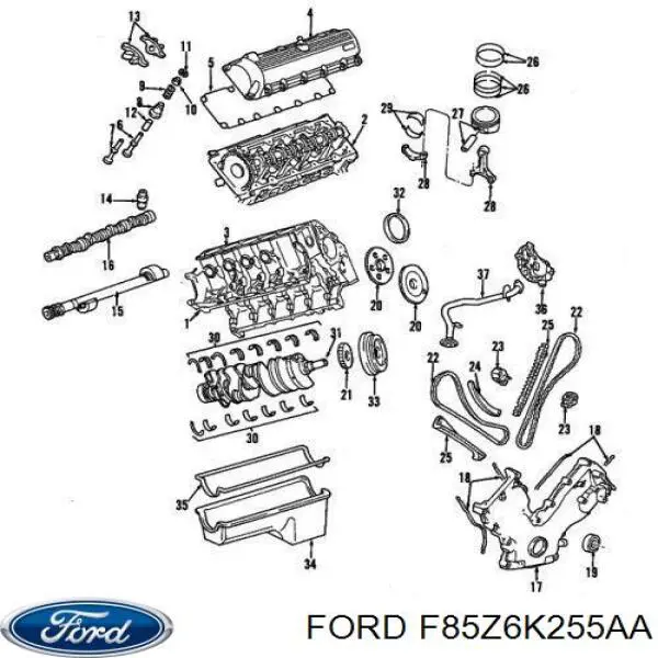  F85Z6K255AA Ford