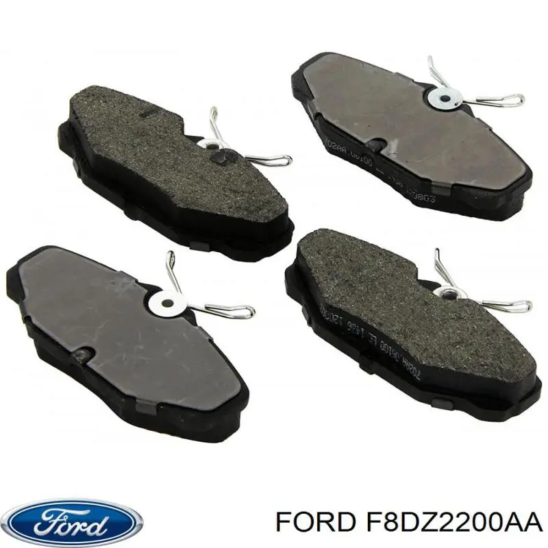 Колодки тормозные задние дисковые Ford F8DZ2200AA