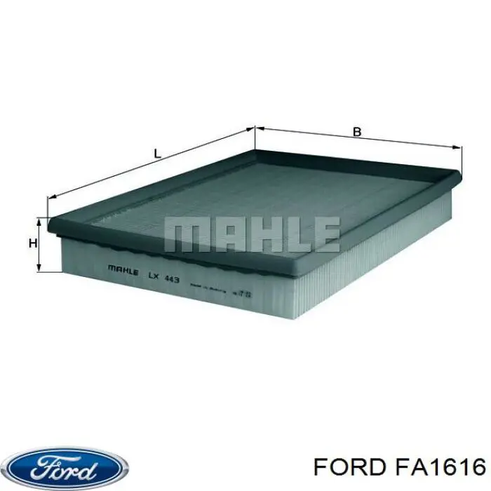 Элемент воздушного фильтра Ford FA1616 цена, от 9.27 USD