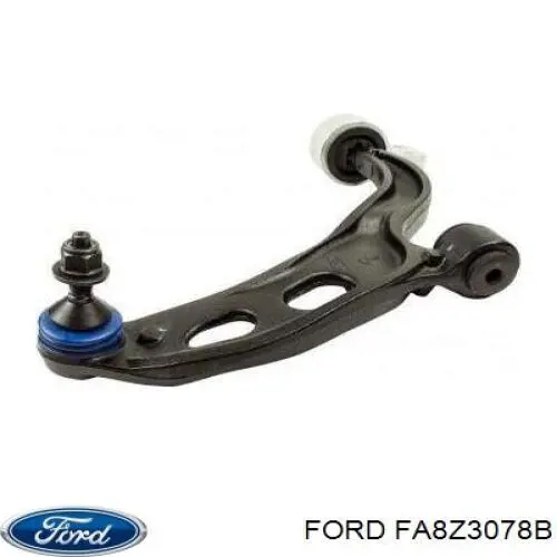 FA8Z3078B Ford braço oscilante inferior direito de suspensão dianteira