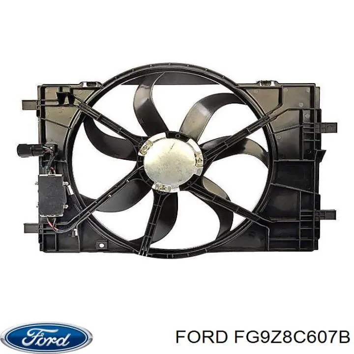 Купить FG9Z8C607B Ford Диффузор вентилятора в сборе с мотором и крыльчаткой