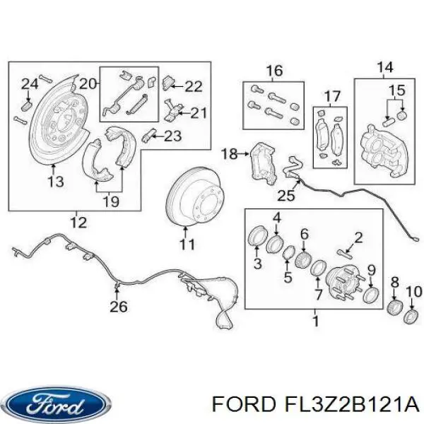  FL3Z2B121B Ford