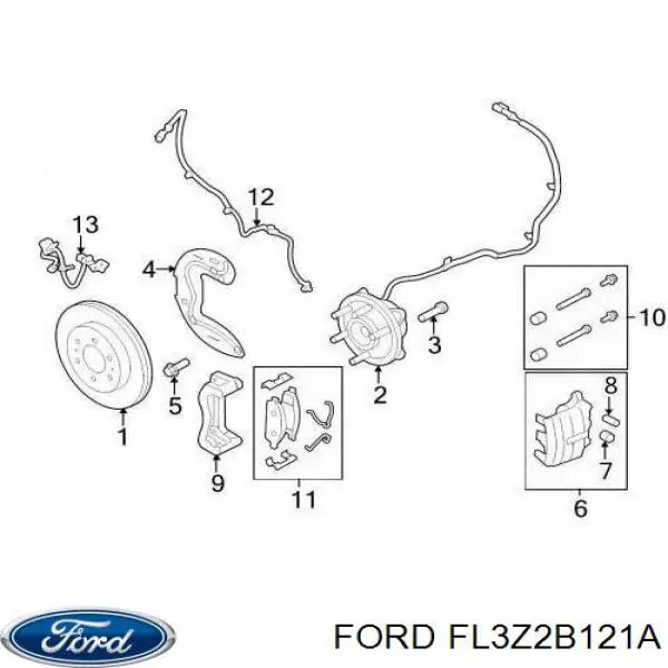  Ford FL3Z2B121B цена, от 13.94 USD