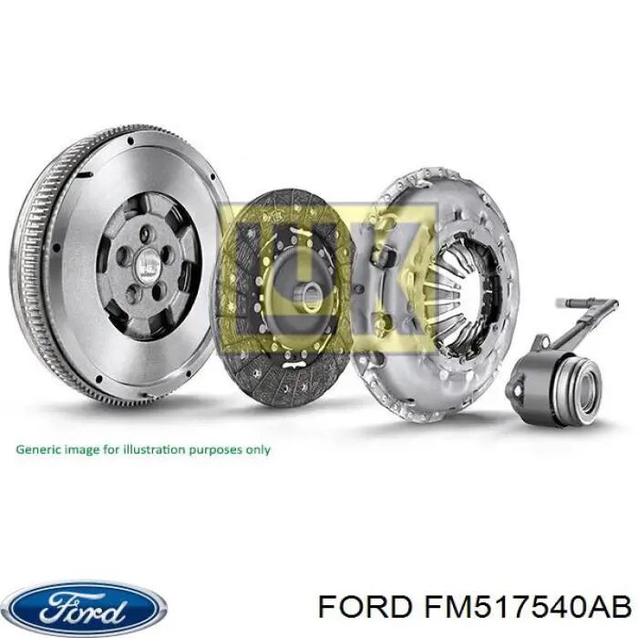 Комплект сцепления (3 части) Ford FM517540AB цена, от 129.34 USD
