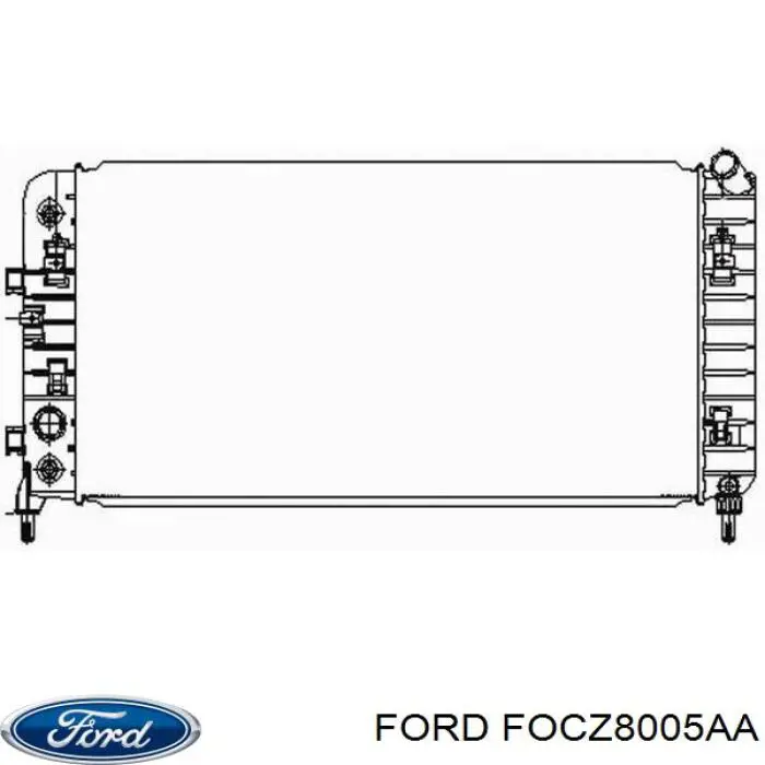 Купить FOCZ8005AA Ford Радиатор водяной