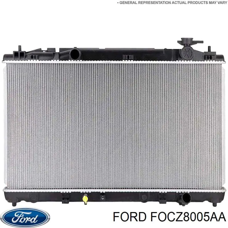 Радиатор охлаждения двигателя на Ford Escort LX 