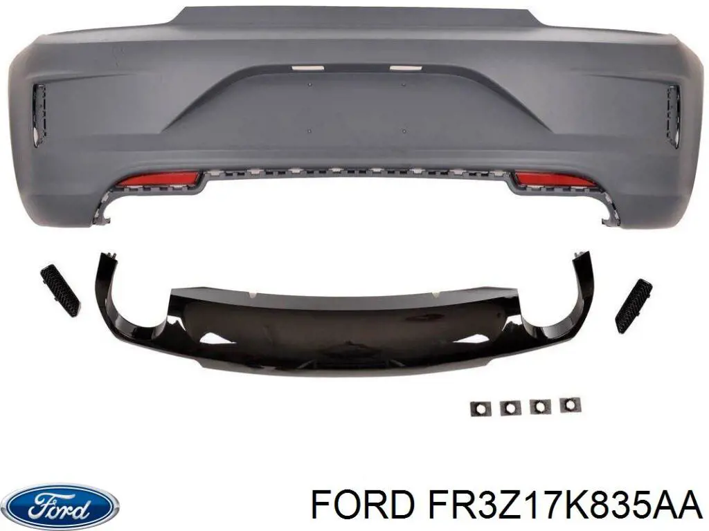 FR3Z17K835AA Ford Задний бампер