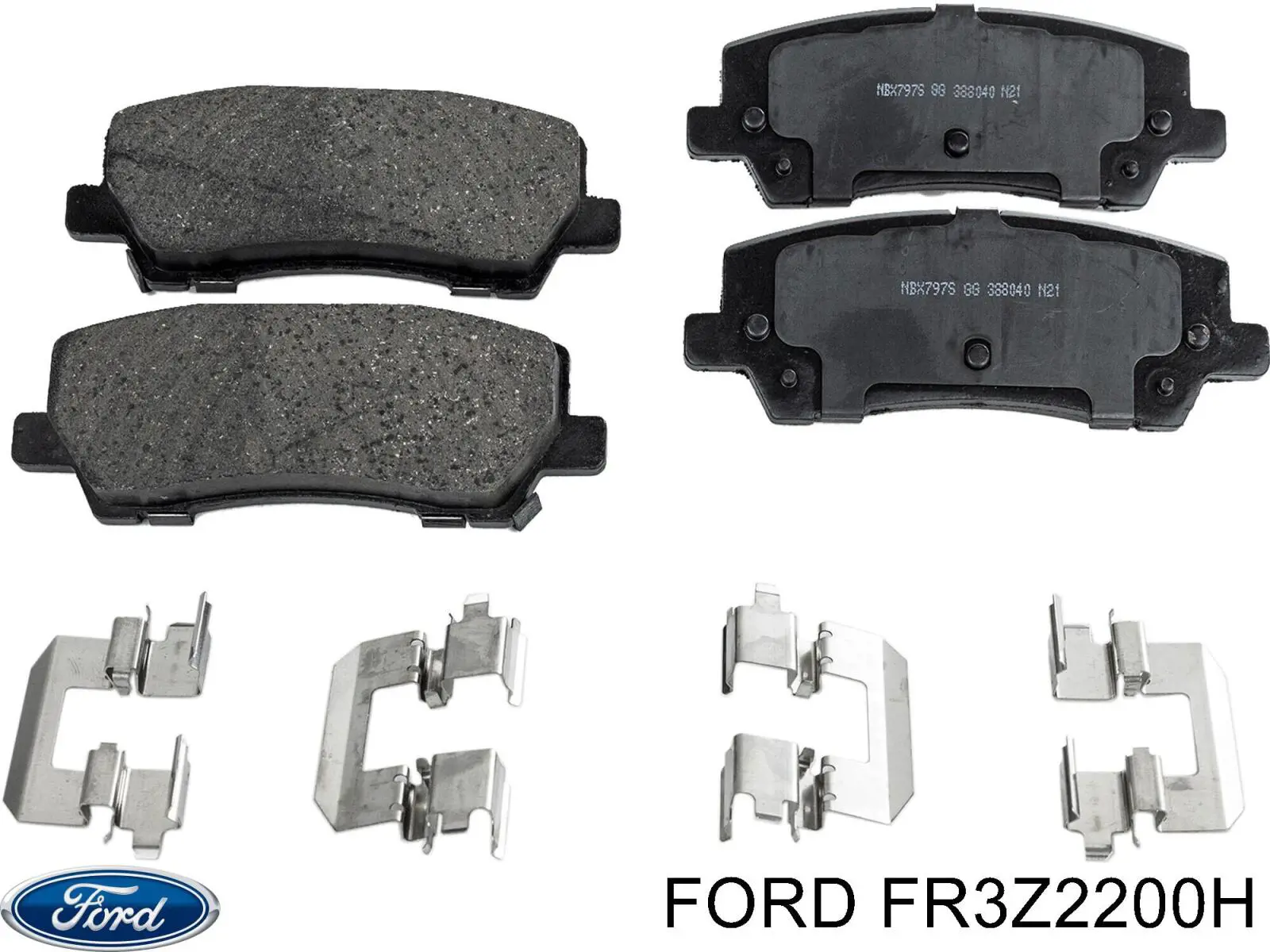 Задние тормозные колодки FR3Z2200H Ford