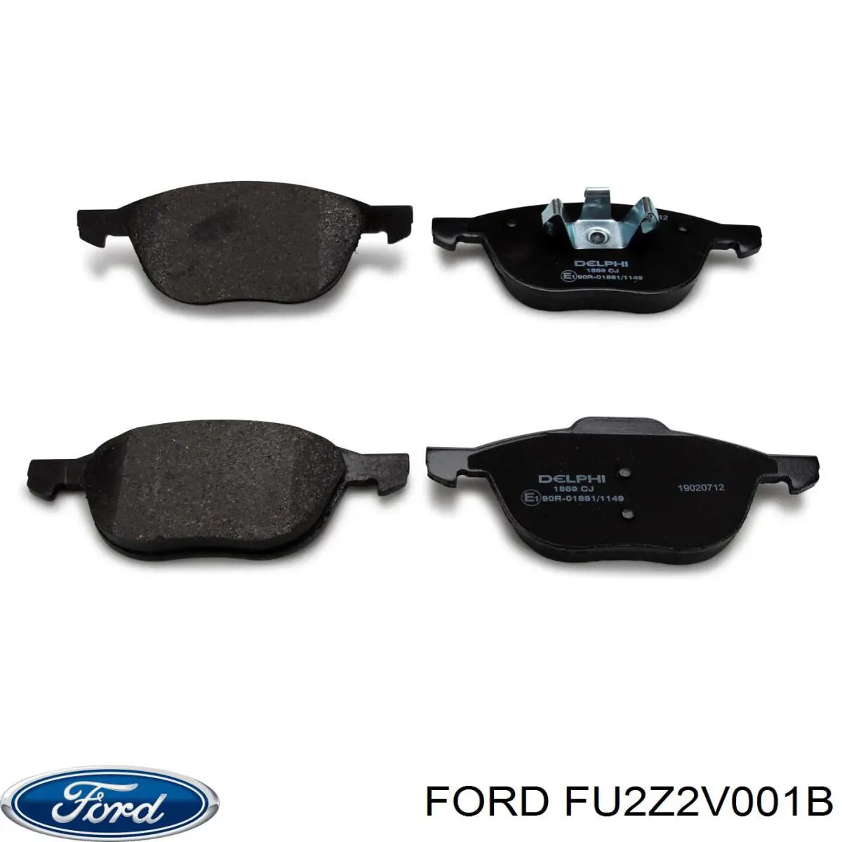 FU2Z2V001B Ford Колодки передние