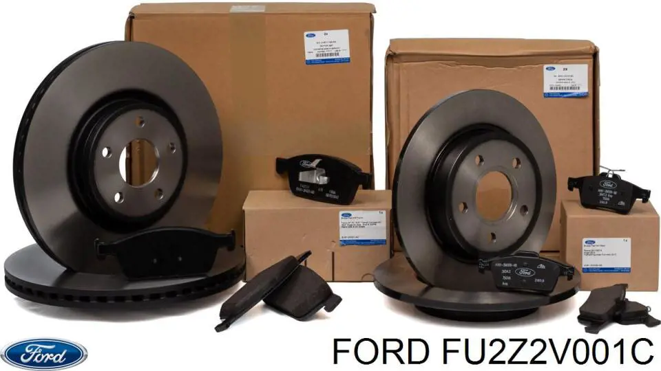 Sapatas do freio dianteiras de disco FU2Z2V001C Ford
