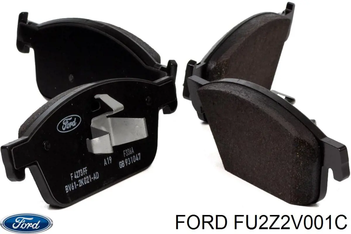 Compre FU2Z2V001C Ford Sapatas do freio dianteiras de disco