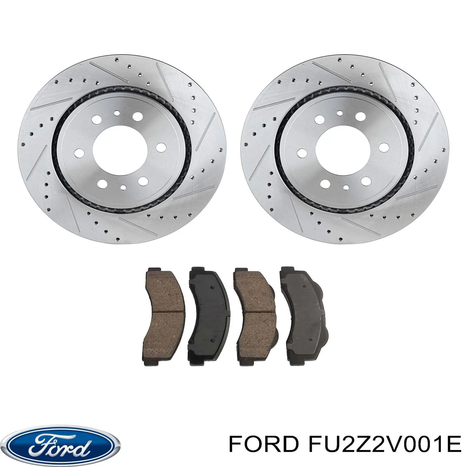 Передние тормозные колодки FU2Z2V001E Ford