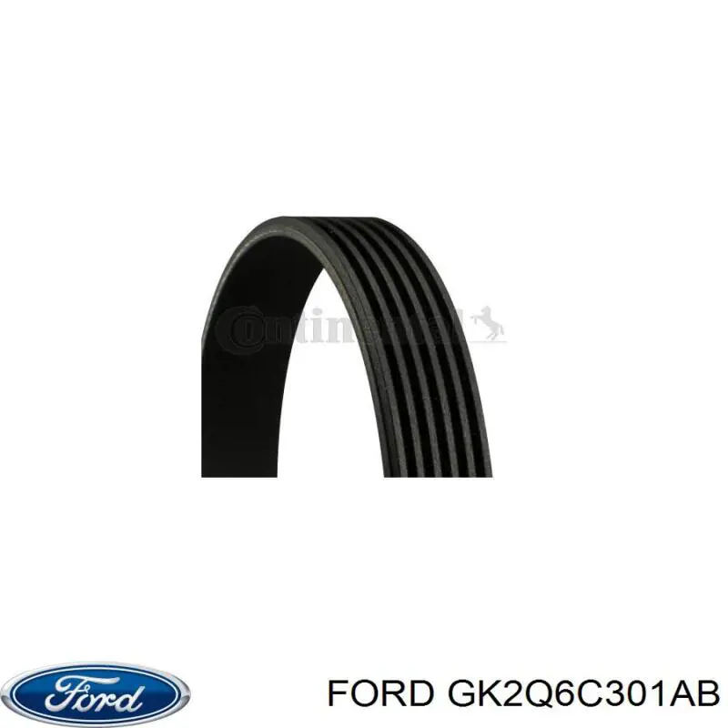 Клиновый ремень Ford GK2Q6C301AB цена, от 12.65 USD