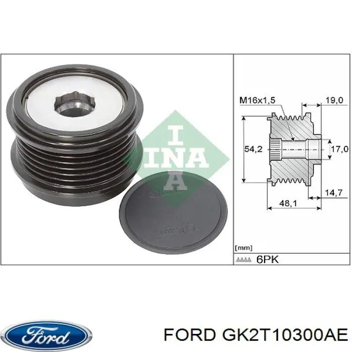 Автомобильный генератор Ford GK2T10300AE цена, от 241.59 USD